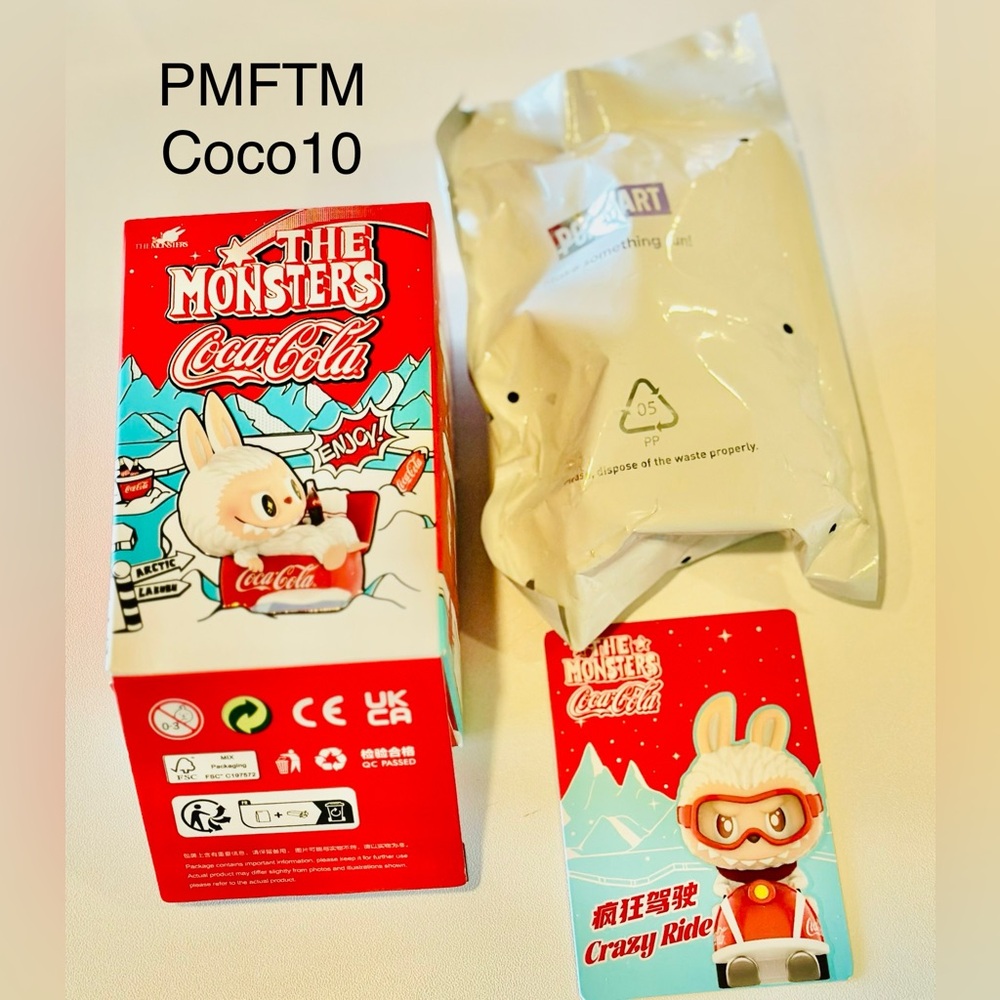 (Authentic) Popmart: The Monsters Coca-Cola Mini Figure - Crazy Ride